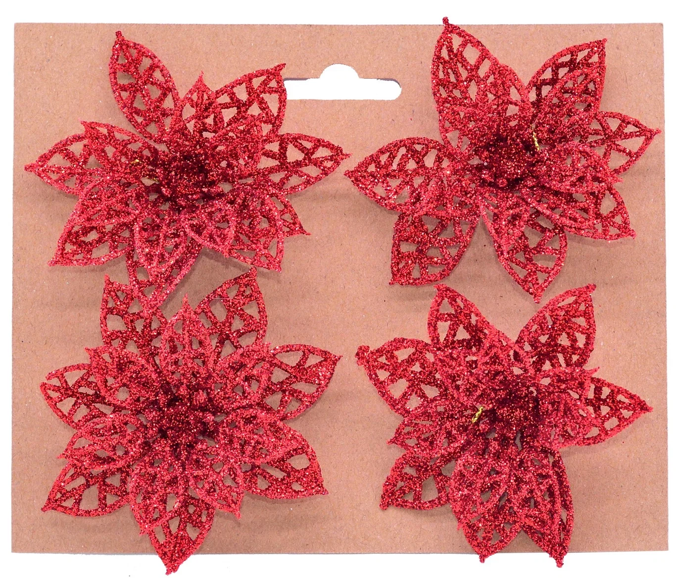 Juletrepynt Fleur 4 pk