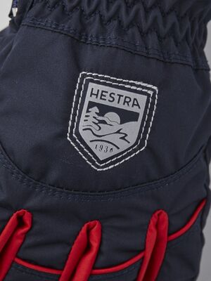 Hestra Sarri Zip JR Hanske, Dark Navy/Ivory