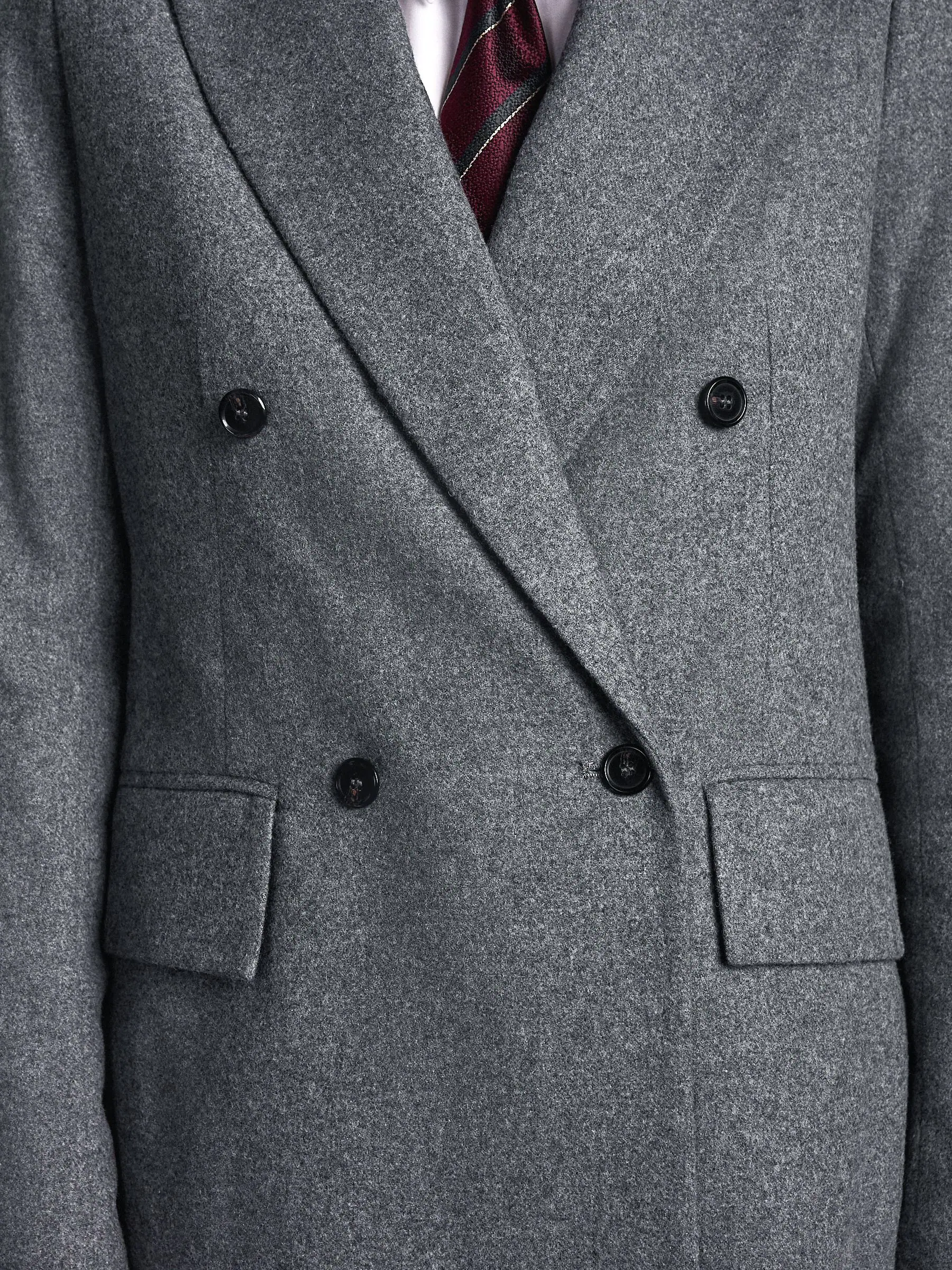 Grijs - Tabitha Simmons X Next Wool Blend Double Breasted Blazer