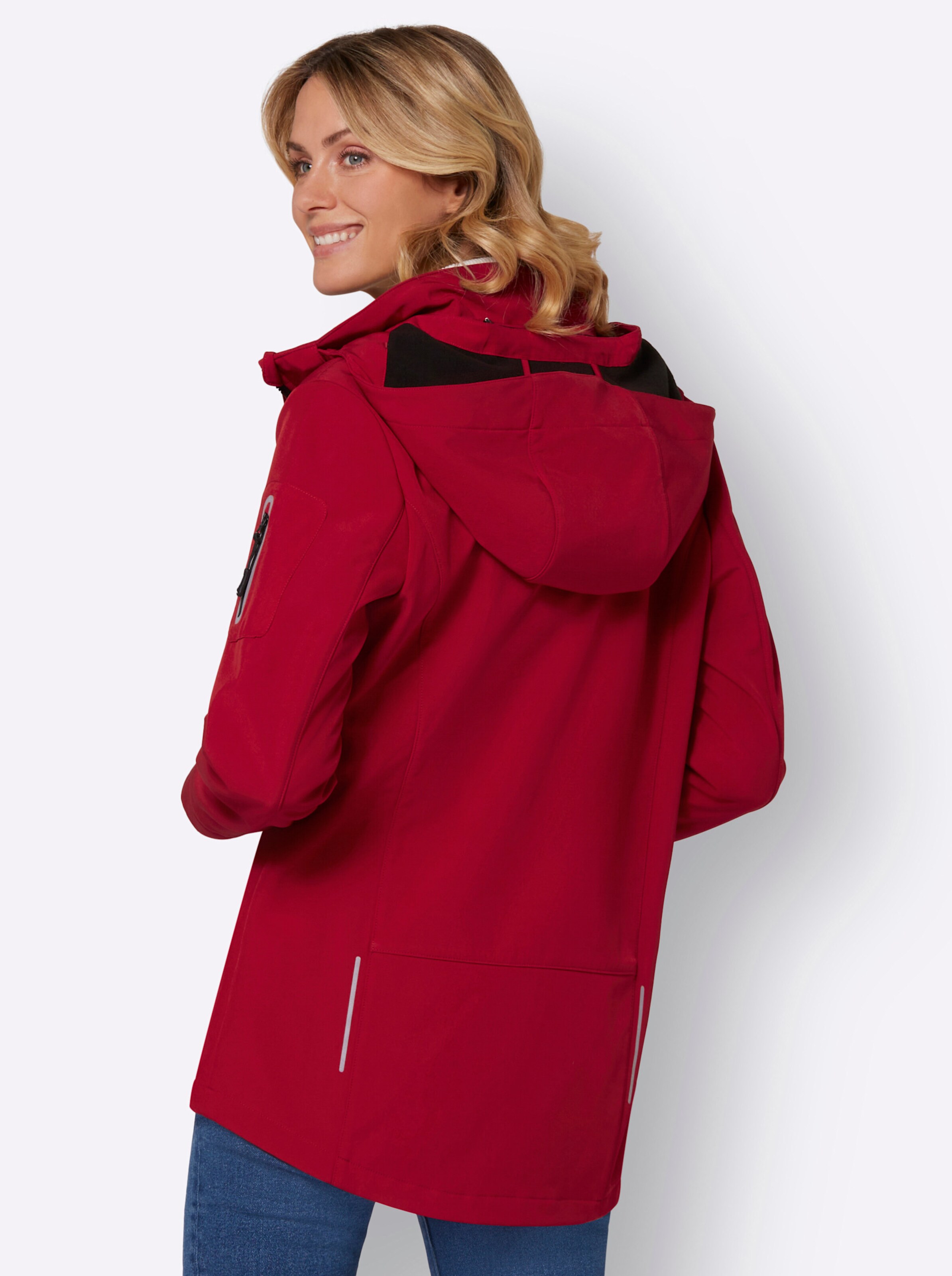 Softshell-Jacke in rot