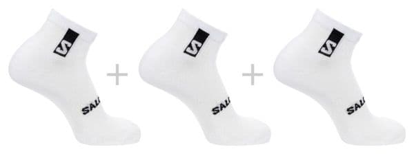 Chaussettes 3 Paires Salomon Everyday Ankle Blanc Unisex
