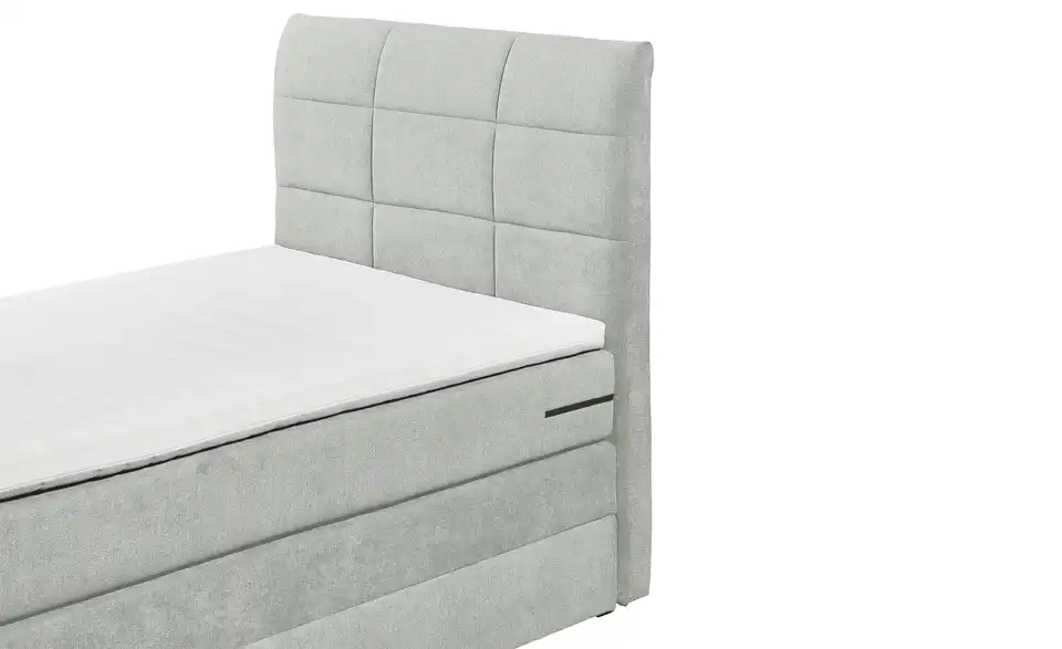 Boxspringbett Kuba 3 Hellgrau 120 cm