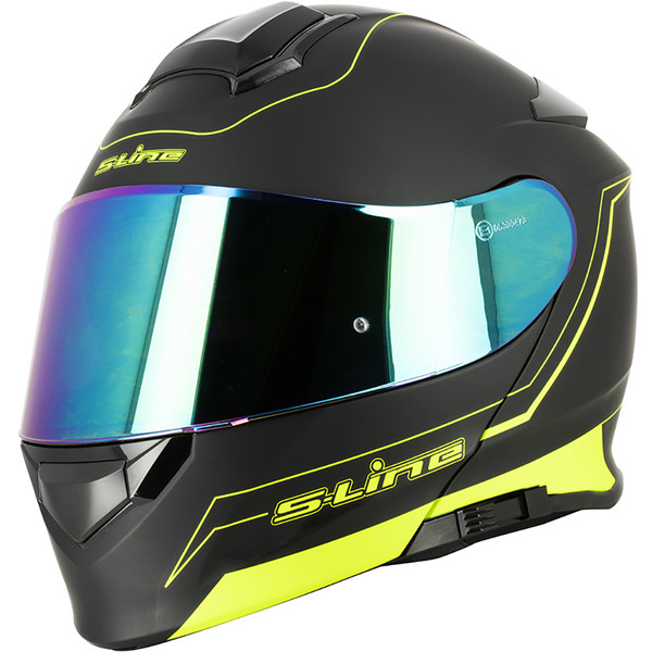 S-Line - Casque Dual Face S550 Noir / Jaune