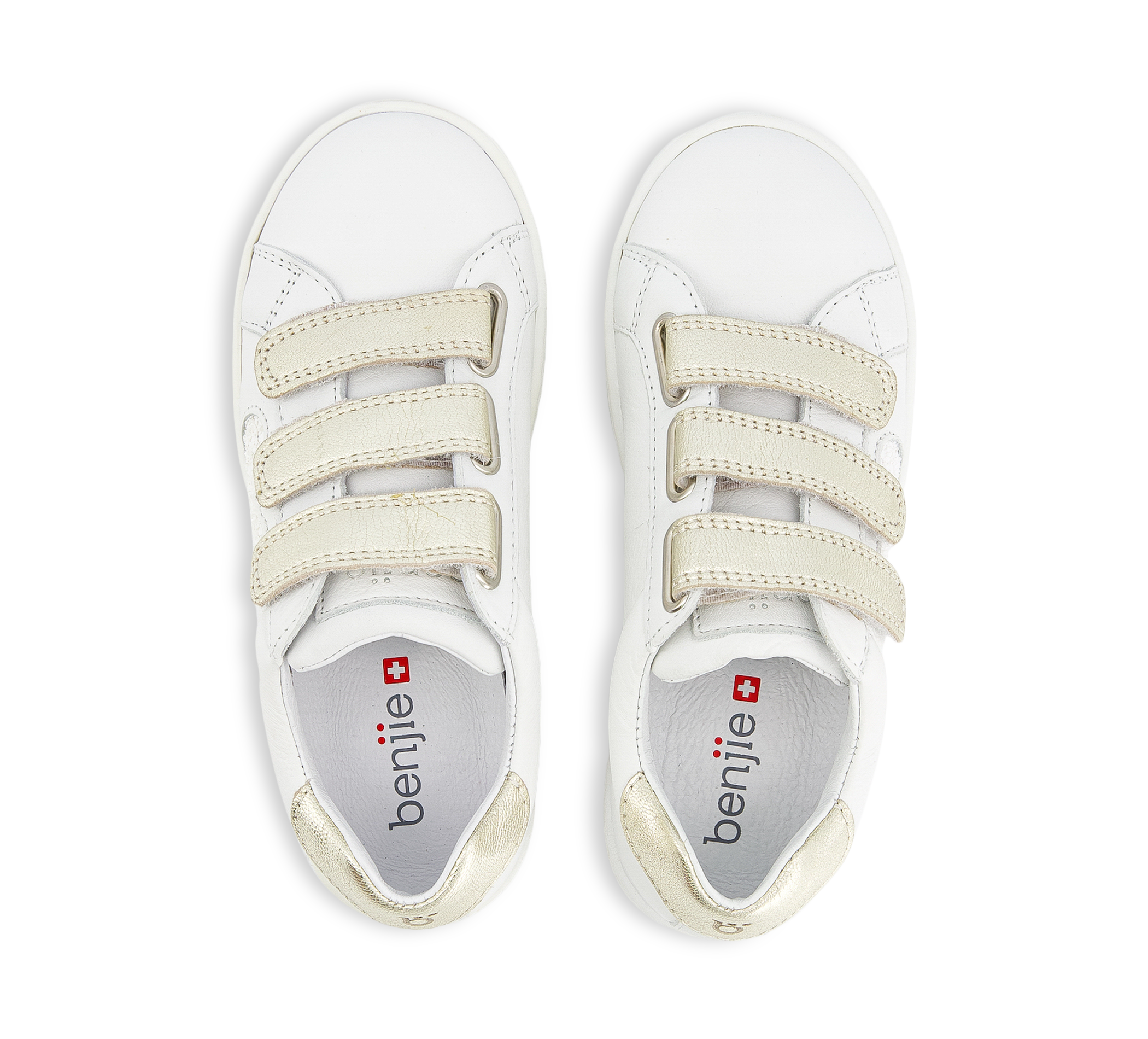Benjie of Switzerland Bluche Coeur Velcro - Klettschuhe