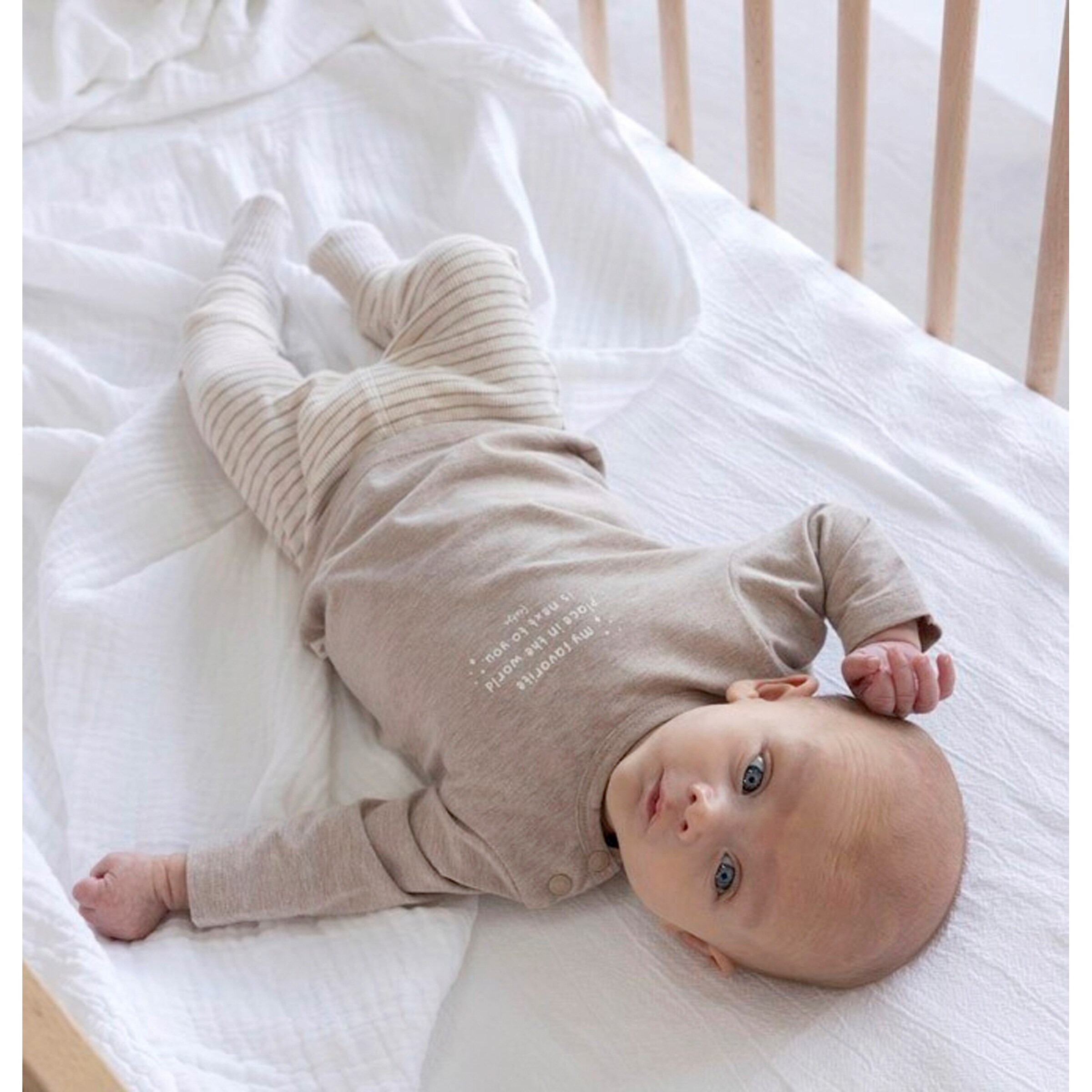 Feetje Shirt langarm Favorite place taupe