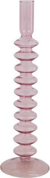 Dijk Natural Collections kandelaar roze 9 x 9 x 19,5 cm