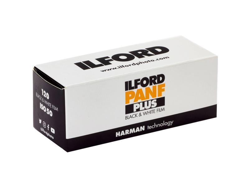 Ilford Analogfilm Pan F 50 120 Extrem feinkörniger, panchromatischer Schwarzweiss-Film