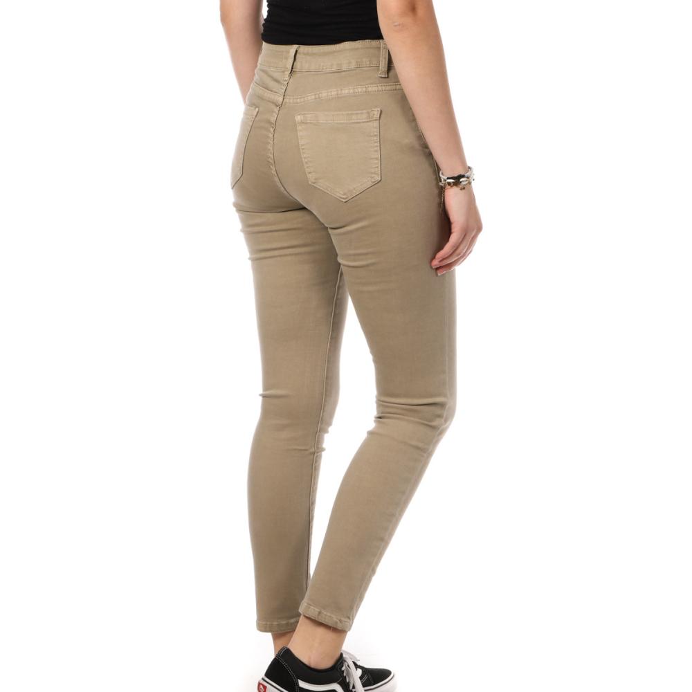 My Tinas Jean Skinny Beige Femme My Tina's Boutons