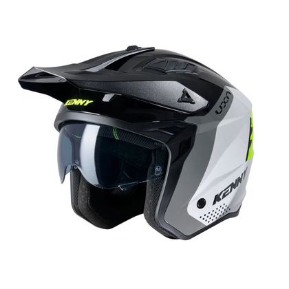 Casque trial Kenny MILES - GRAPHIC 2025 - Noir / Jaune