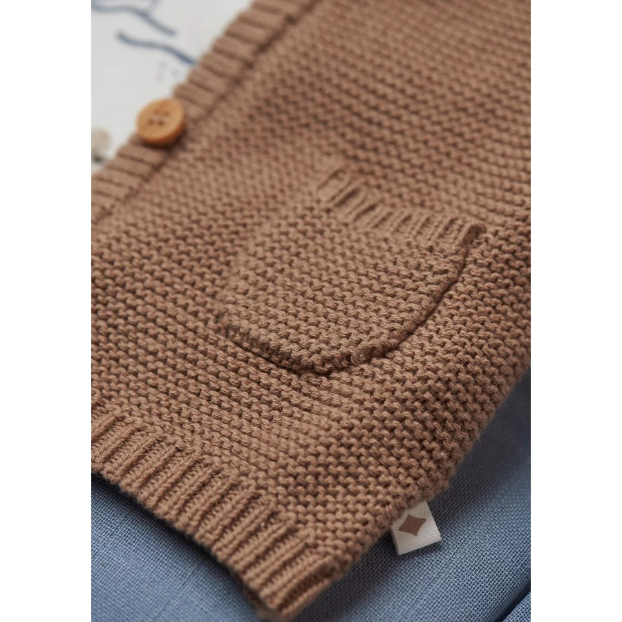 Feetje Strickjacke Cool As Ever Taupe