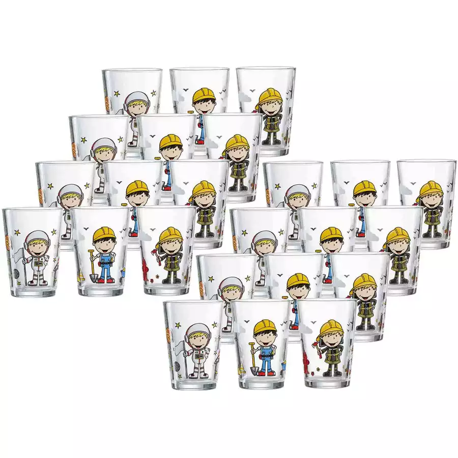 Ritzenhoff & Breker GmbH & Co. KG Kindergläser Berufe Jungen 205 ml 24er Set bunt