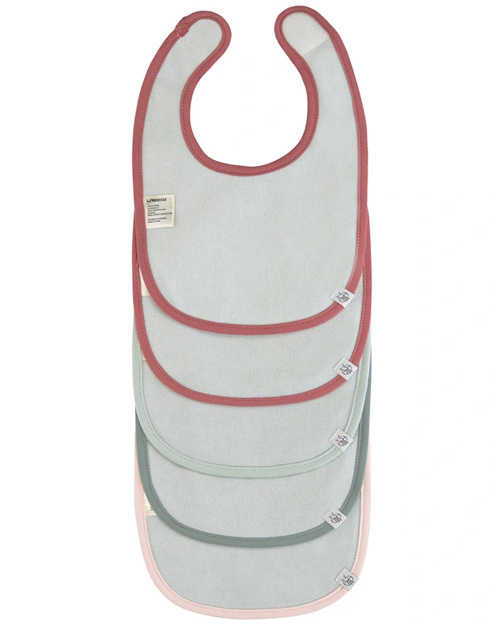 Lätzchen GARDEN EXPLORER – SCHNECKE 5er-Pack in weiß/mauve/mint