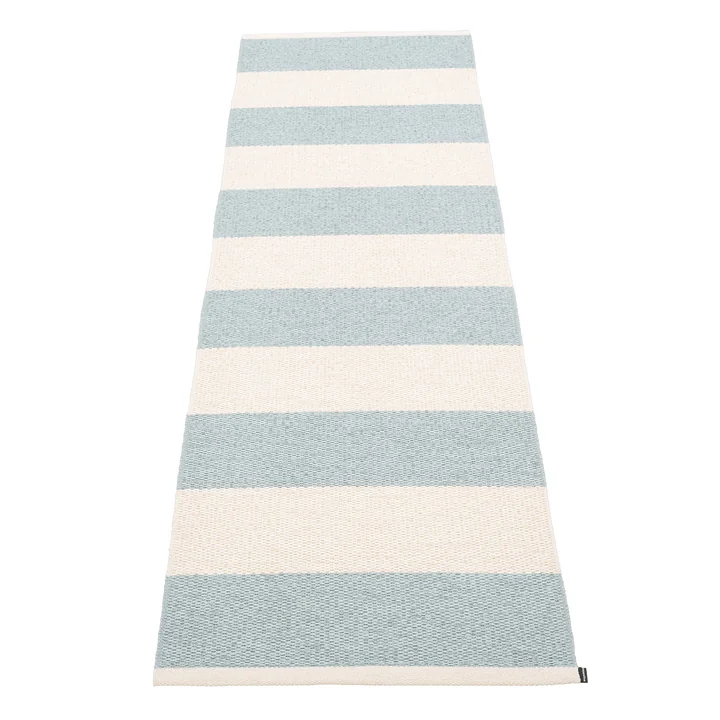 Pappelina - Bob Teppich, 70 x 225 cm, blue fog / vanilla