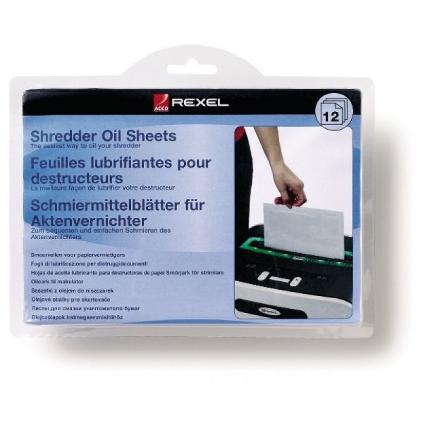 Rexel 12 un. Fls A5 Lubrificantes p/ Destruidora de Papel - 73787