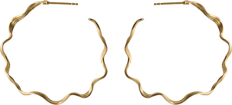Pernille Corydon Jewellery Large Hellir Hoops size 40 mm Gold