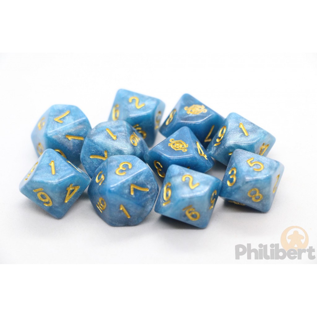 Set de 10 Dés 10 Faces Elder Dice: The Eye of Chaos (Nebula)