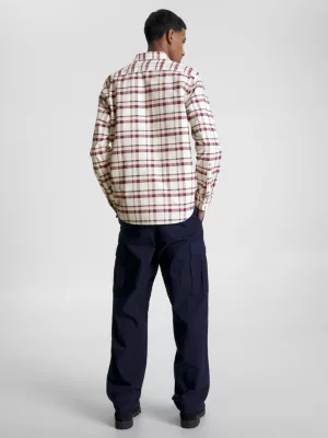 Camisa xadrez listrada global de corte regular