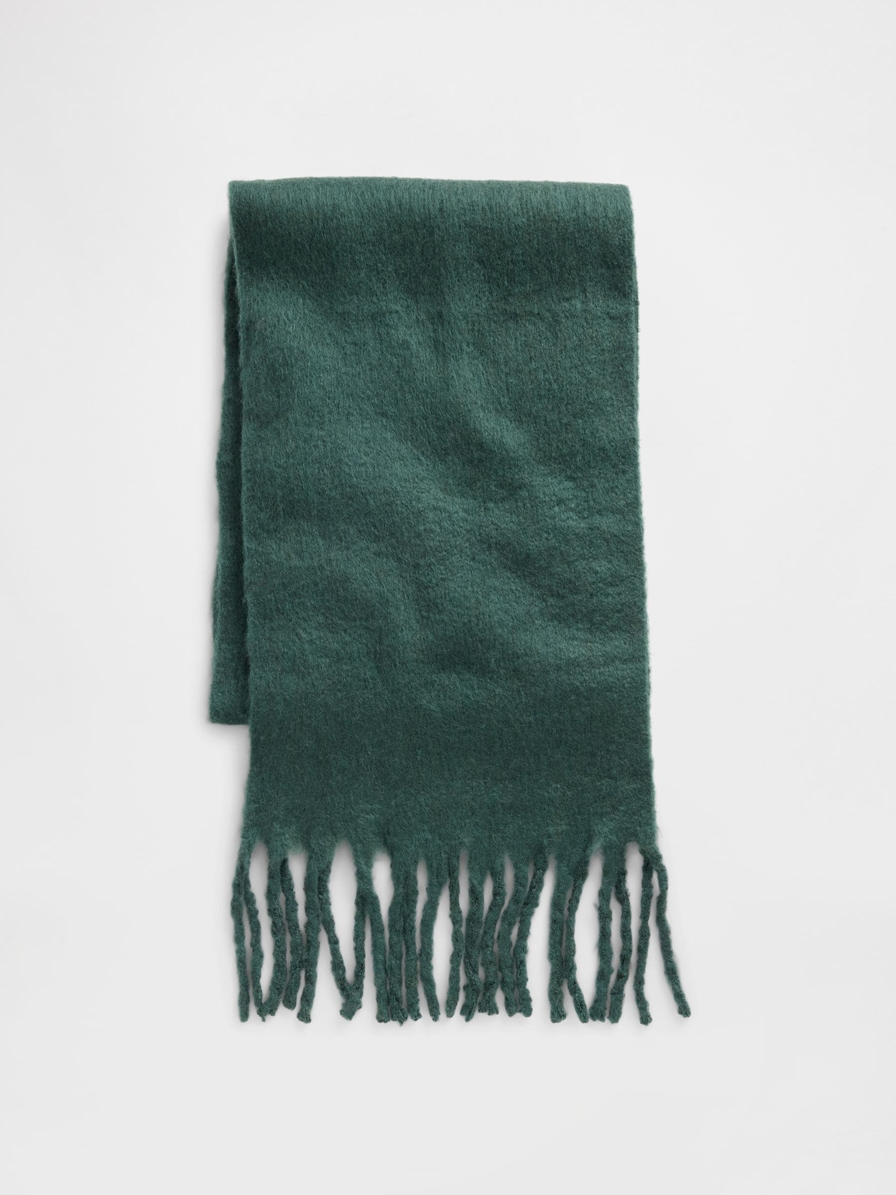 Groen - Gap Brushed Fringe Scarf with Wool