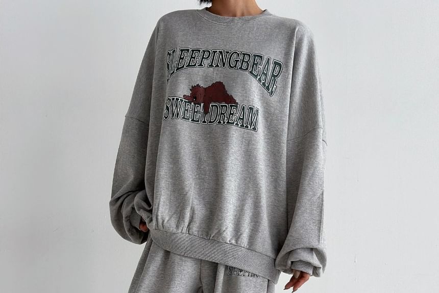 Chubby Girl - Set: Berenprint Pullover + Joggingbroek