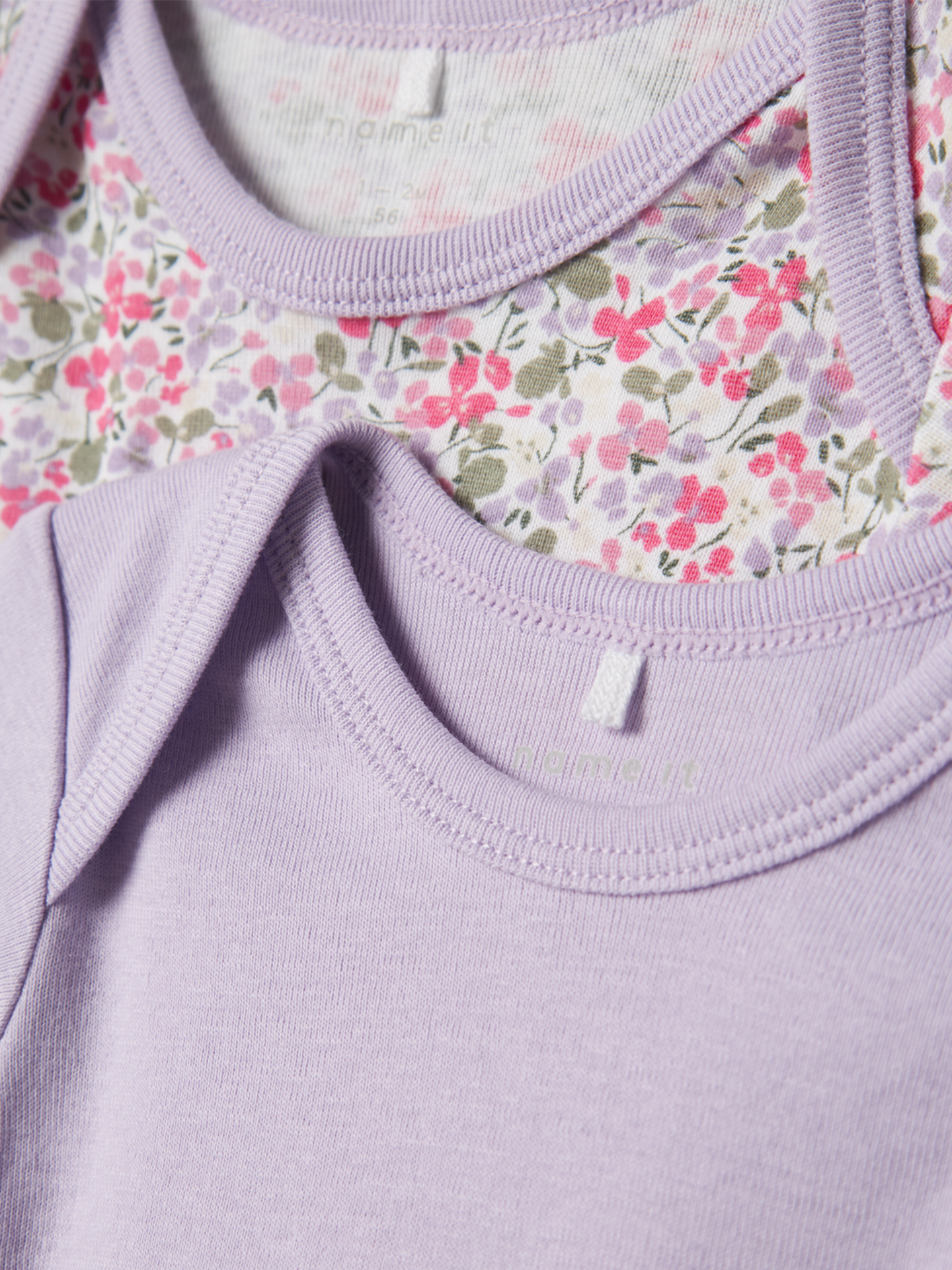 Body 3 Pack Long Sleeve Lilac Petit Flower