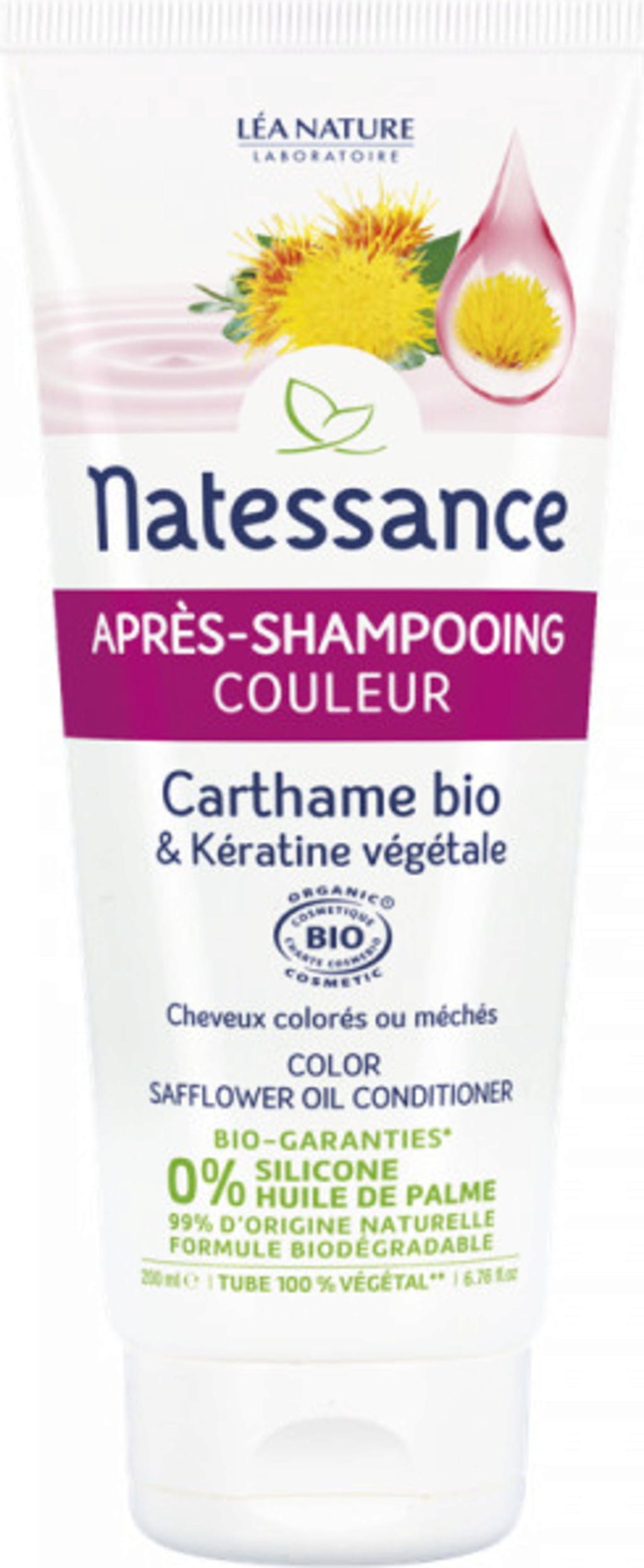 Natessance  Color Spülung Saflor & Keratin, 200 ml