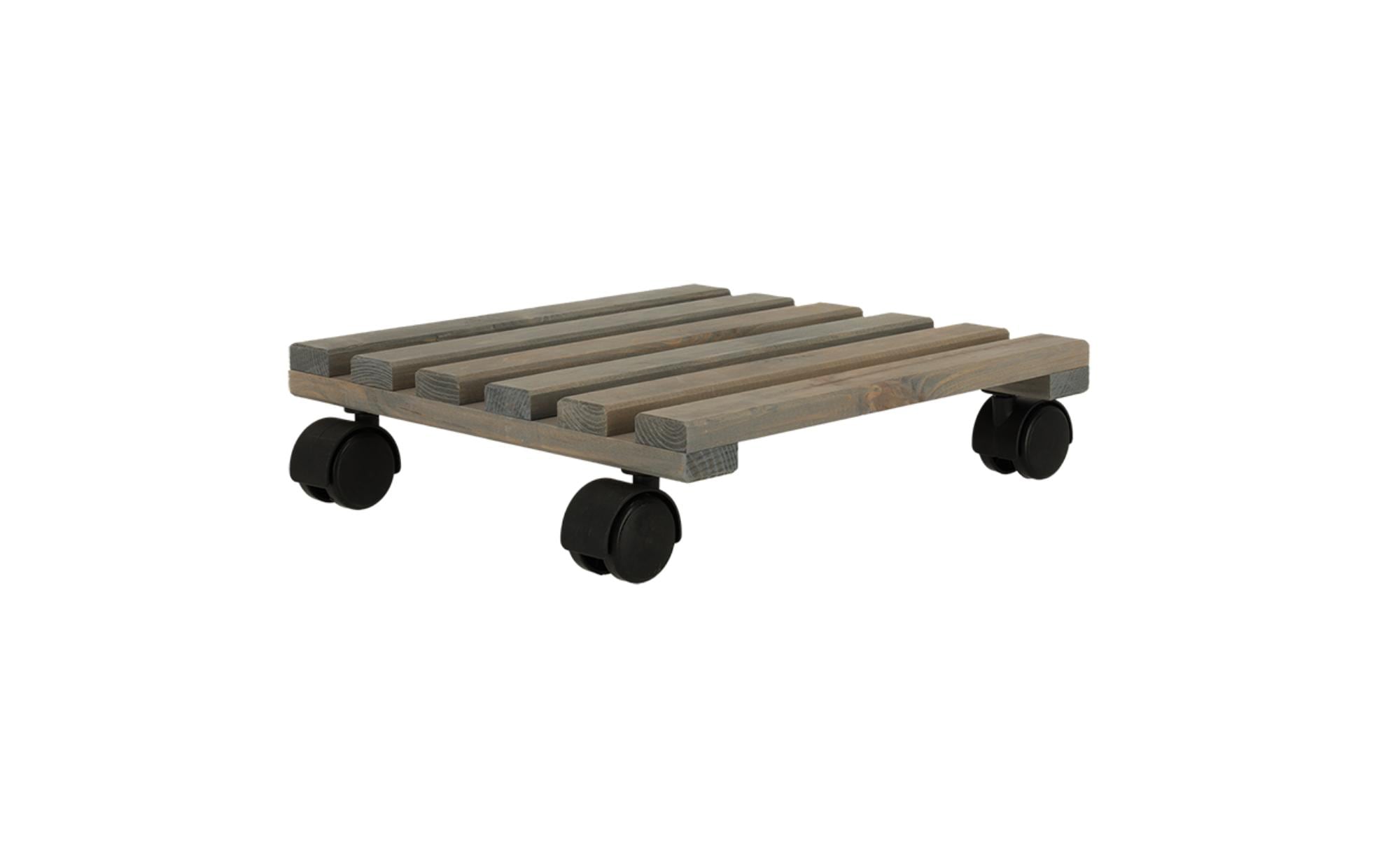 Rolleruntersetzer Quadratisch L Grau/SchwarzPflanzentrolley