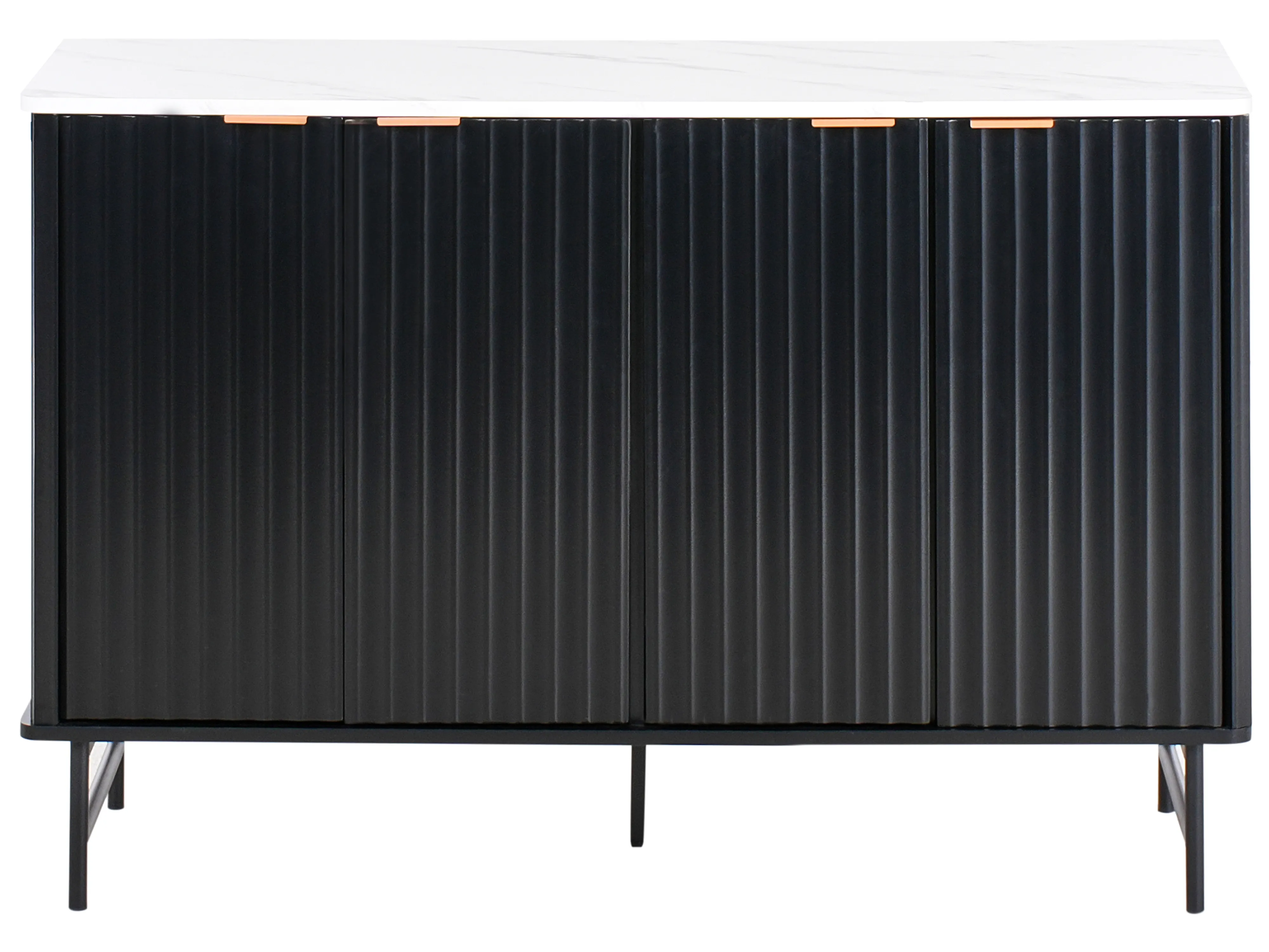 Kast GLASTONBURY Marmer/zwart