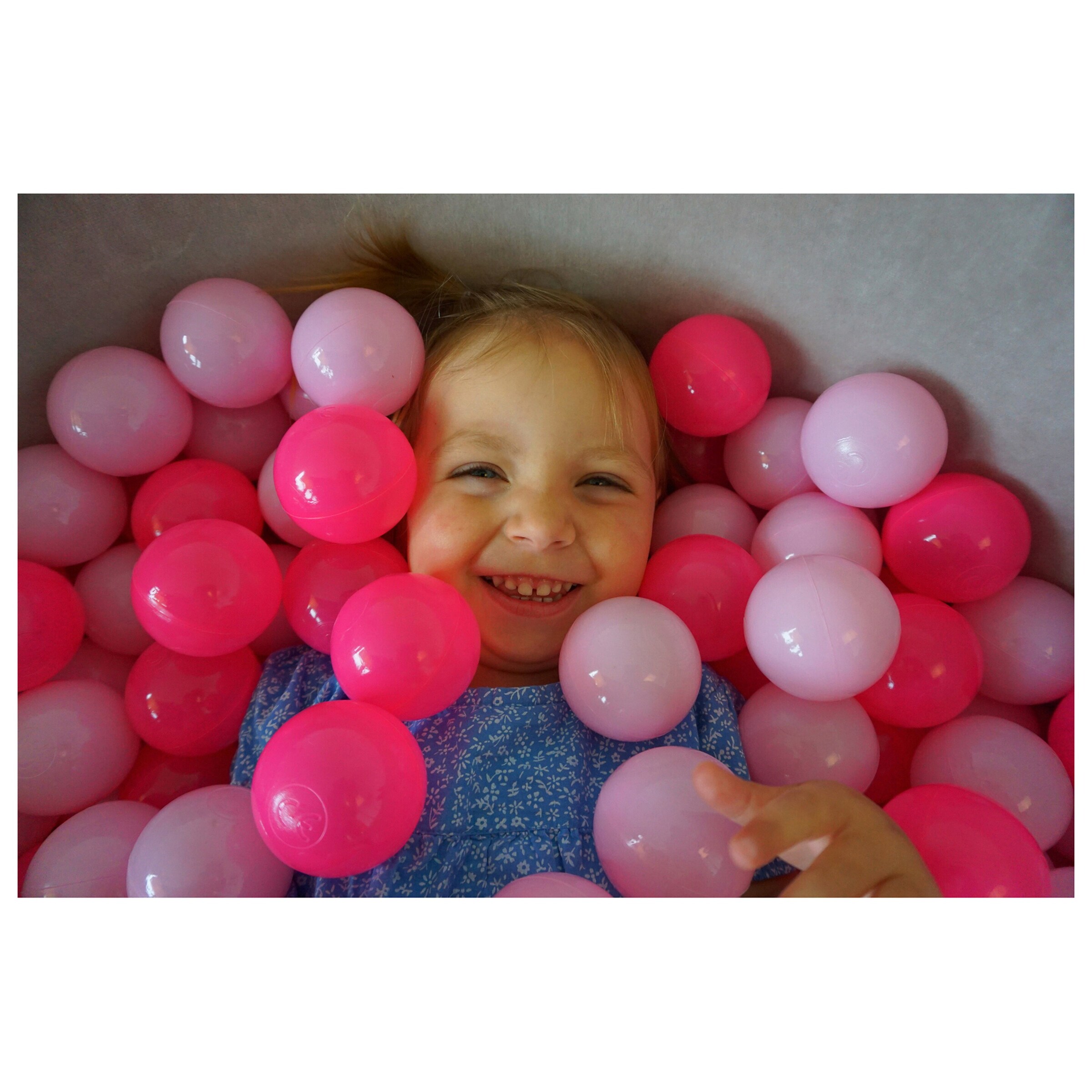 Knorrtoys Bällebad soft - Grey mit 300 Bällen grau/soft pink