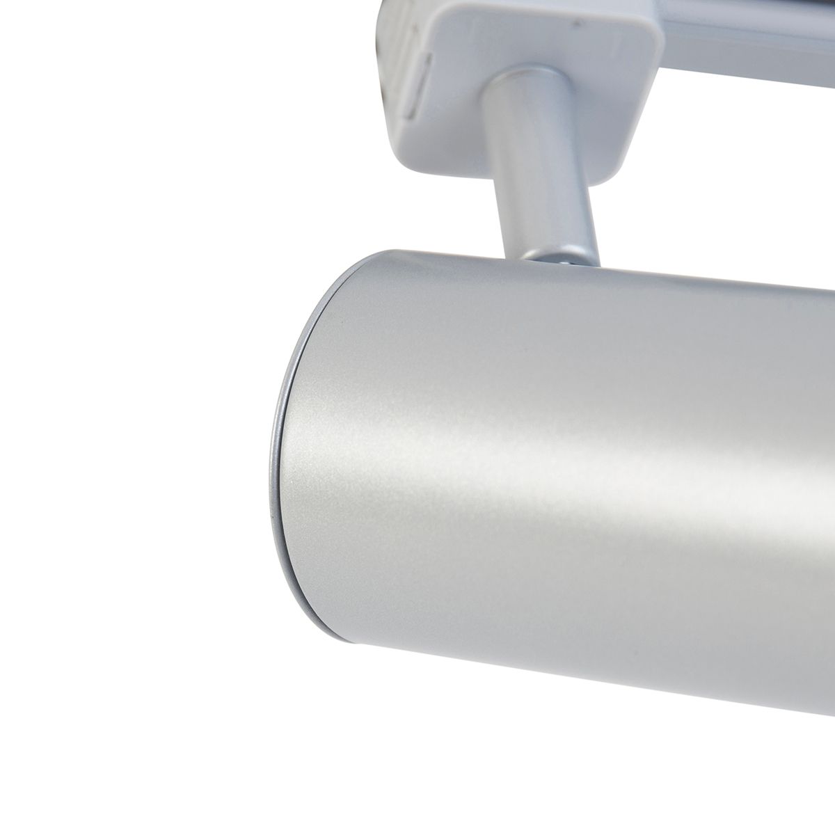 Modern railsysteem met 4 spots zilver 1-fase  - Iconic Yade