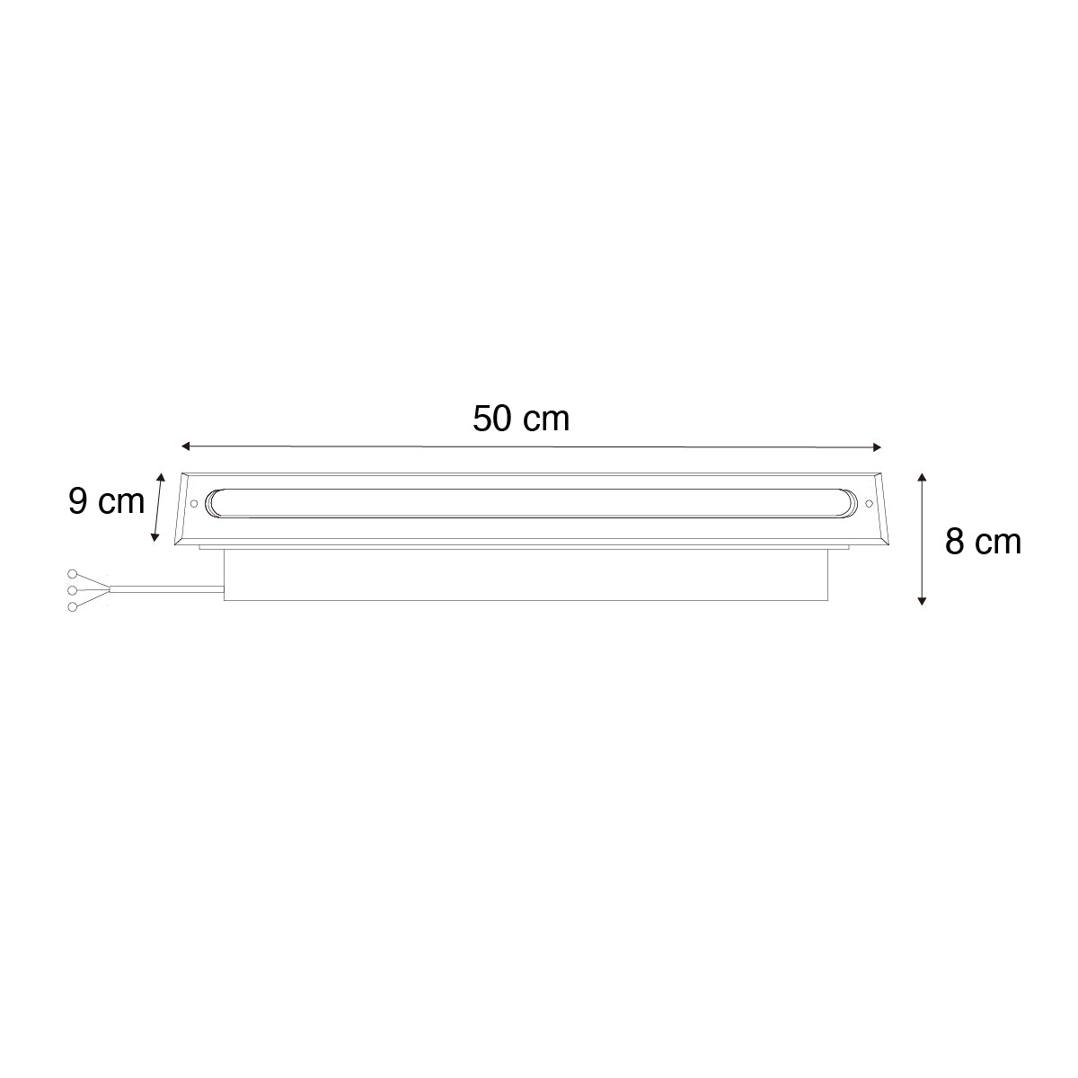 QAZQA Set van 2 moderne grondspots staal 50 cm incl. LED IP65 - Eline
