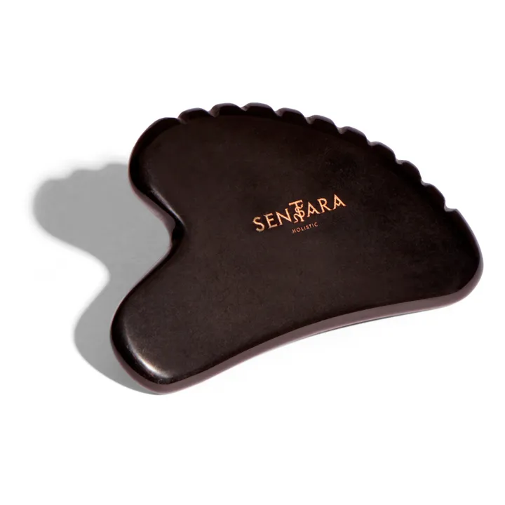 Sentara Gua Sha Cœur à dents Obsidienne Noire