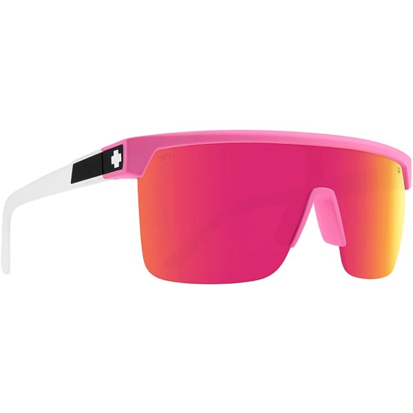 Lunette de soleil lifestyle SPY FLYNN 5050 MATTE PINK MATTE TRANSLUCENT WHITE HAPPY BRONZE PINK MIRROR