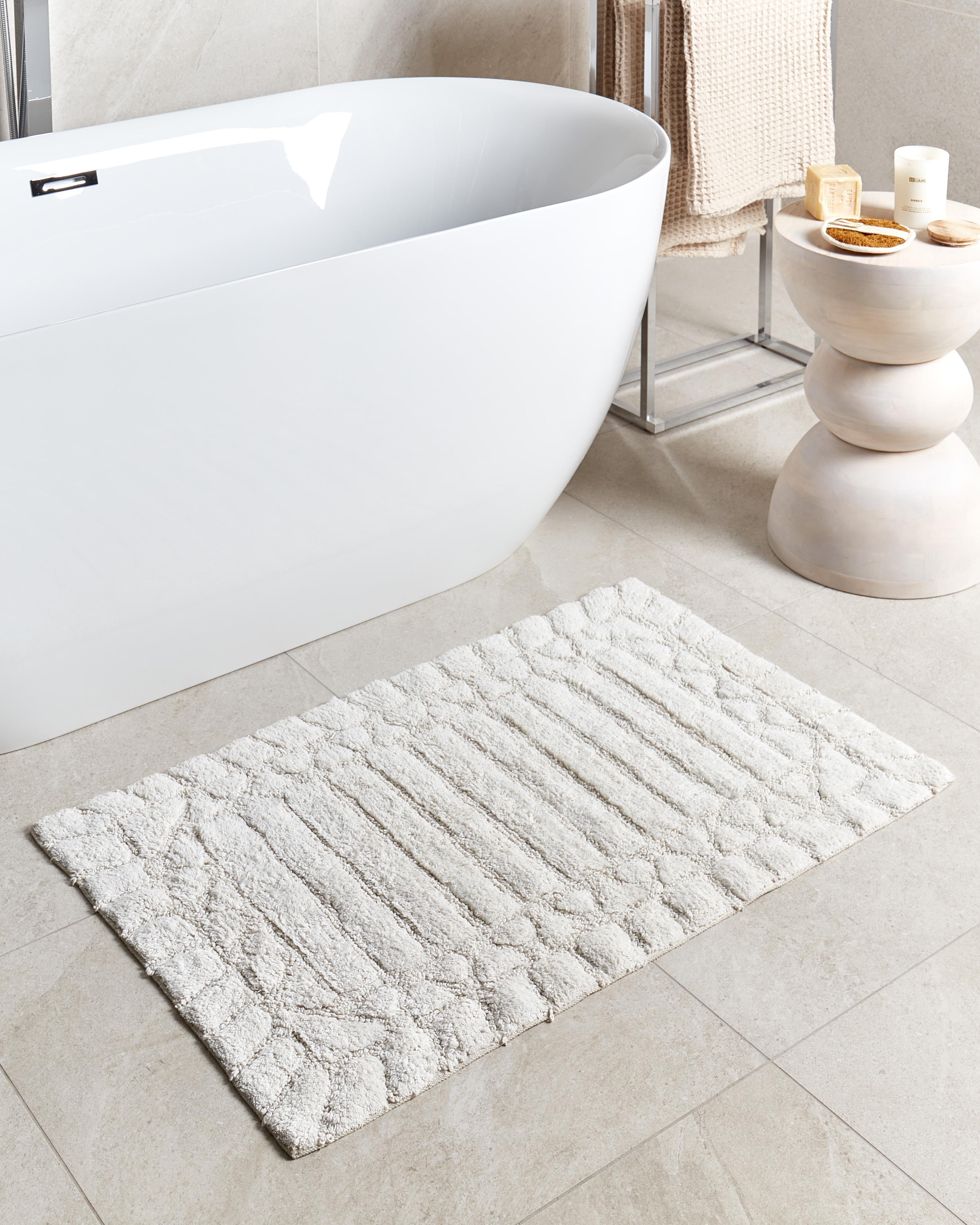 Badmat TEKKE Lichtbeige 60 x 90 cm Katoen