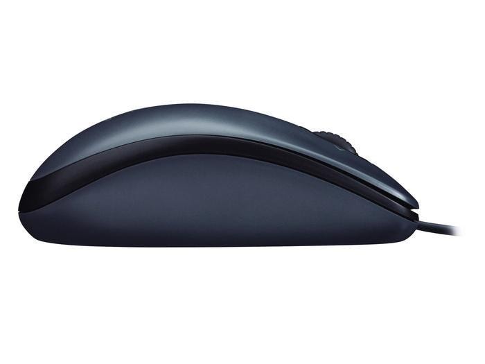 Logitech Maus M100 Optical Kabelgebundene optische Maus für PC, Laptop und Mac