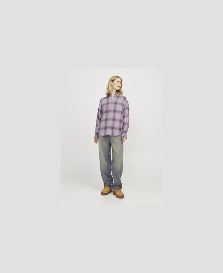 JJXX JXJAMIE FLANNEL LS SHIRT WVN Moonlite mauve/check