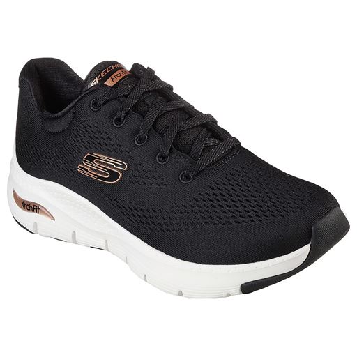 Skechers Arch Fit Sneakers, BKRG Black Rose Gold, 36