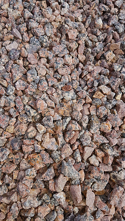 Gravier concassé de couleur rose 1300KG
