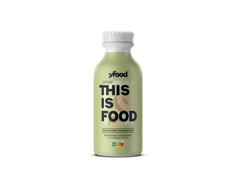 YFOOD Trinkmahlzeit Heavenly Hazelnut 500 ml Trinkmahlzeit mit Proteinen, Vitaminen & Mineralstoffen