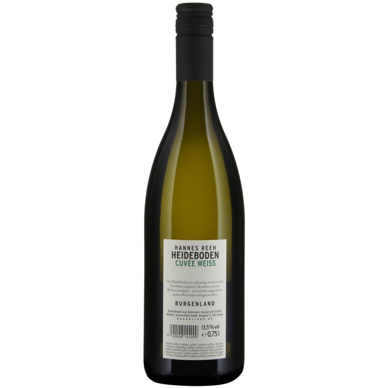Burgenland Heideboden Cuvée Weiss Hannes Reeh -75cl