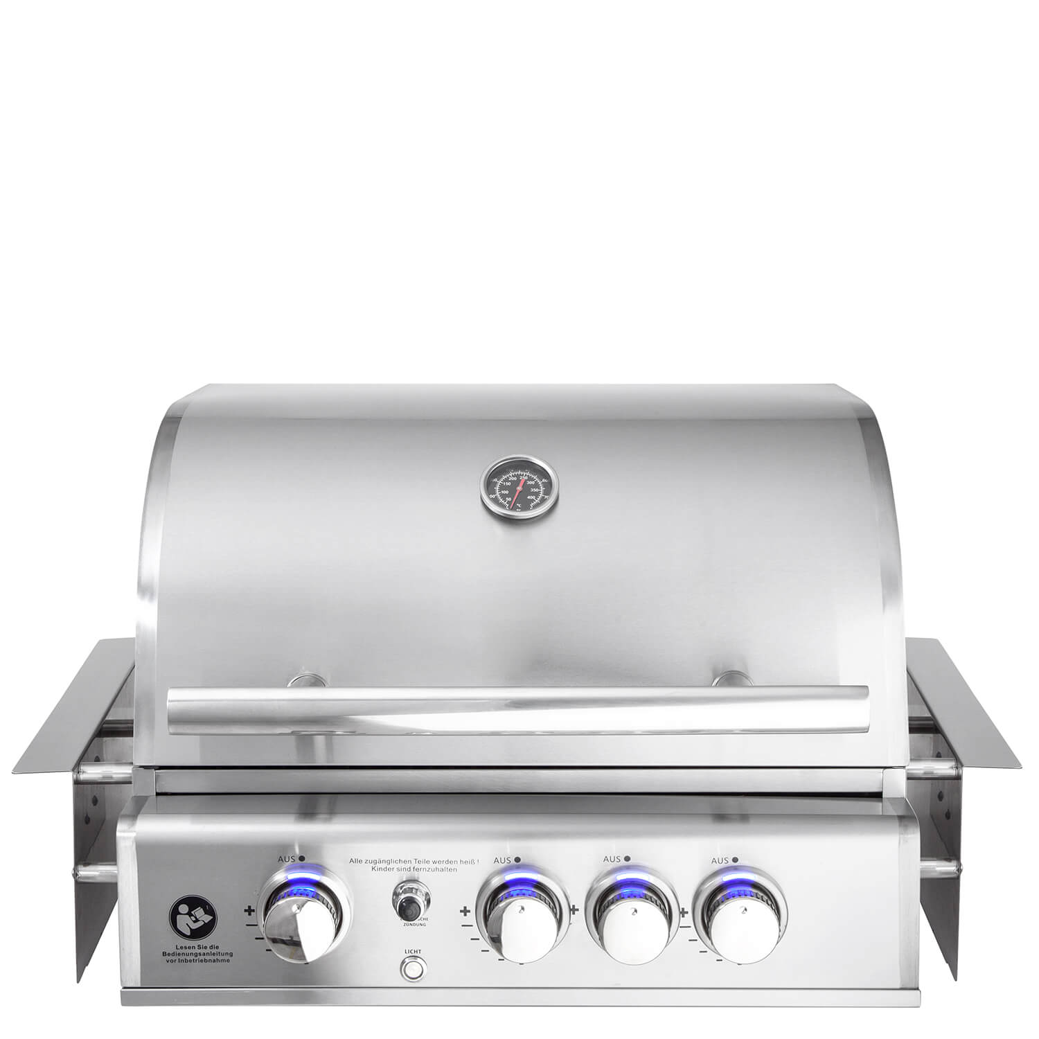 Hochwertiger Edelstahl Gas-Grill TOP LINE - ALL'GRILL CHEF M mit 3 Brennern, Backburner und Air System: Top-Einsteiger