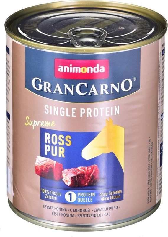 Animonda - GranCarno Adult Single Protein - Natvoer - 800g - Rosé puur