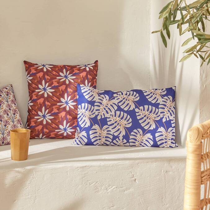 Housse de coussin d'extérieur LAHNA Terracotta