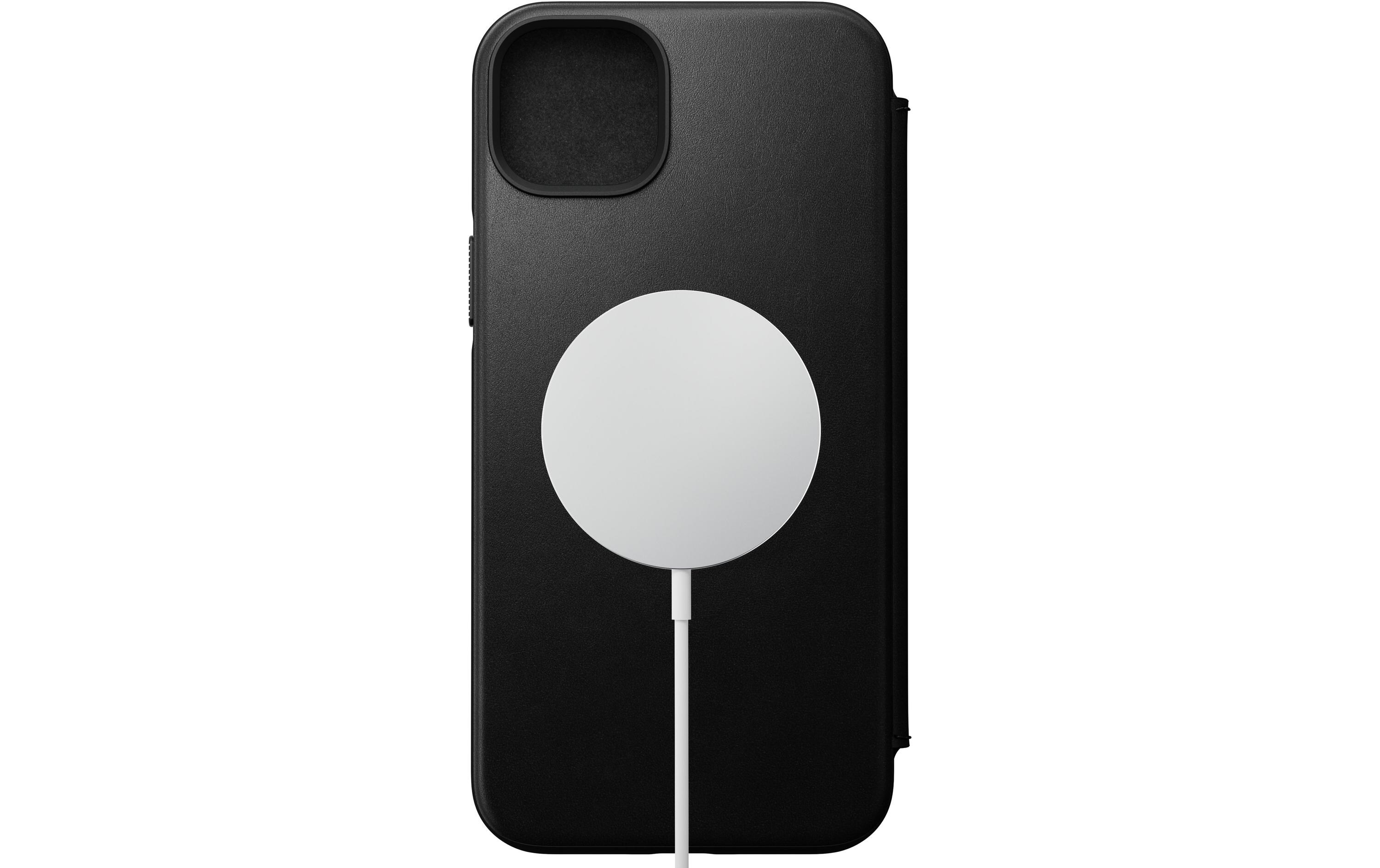 Book Cover Modern Leather Folio iPhone 14 Plus SchwarzModernes Leder Folio für das Apple iPhone 14 Plus