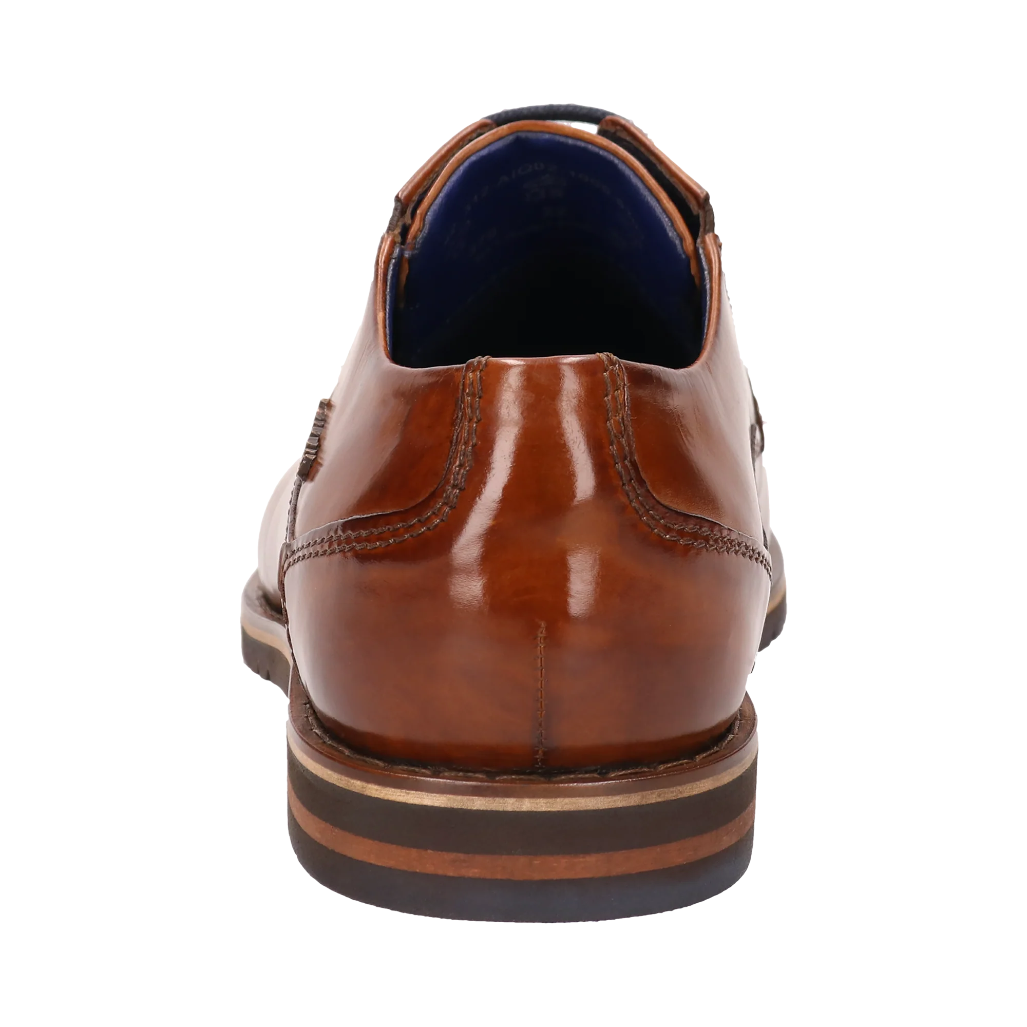 Leder Business Schnürer cognac