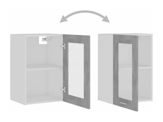 Armoire en verre suspendue 