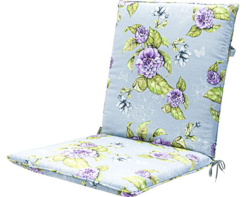 Stapelbaar stoelkussen Blossem paars 97x49x4,5 cm