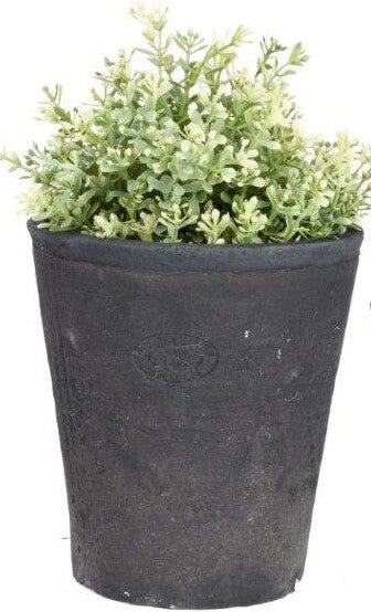 Esschert Design bloempot Tjeerd grijs D 16,3 H 17,4 cm