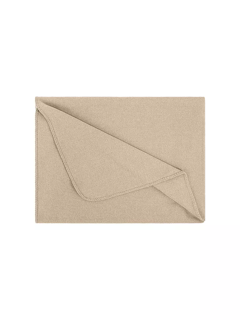 STEINER 1888 Wolldecke - Plaid Sophia 145x190cm Latte beige