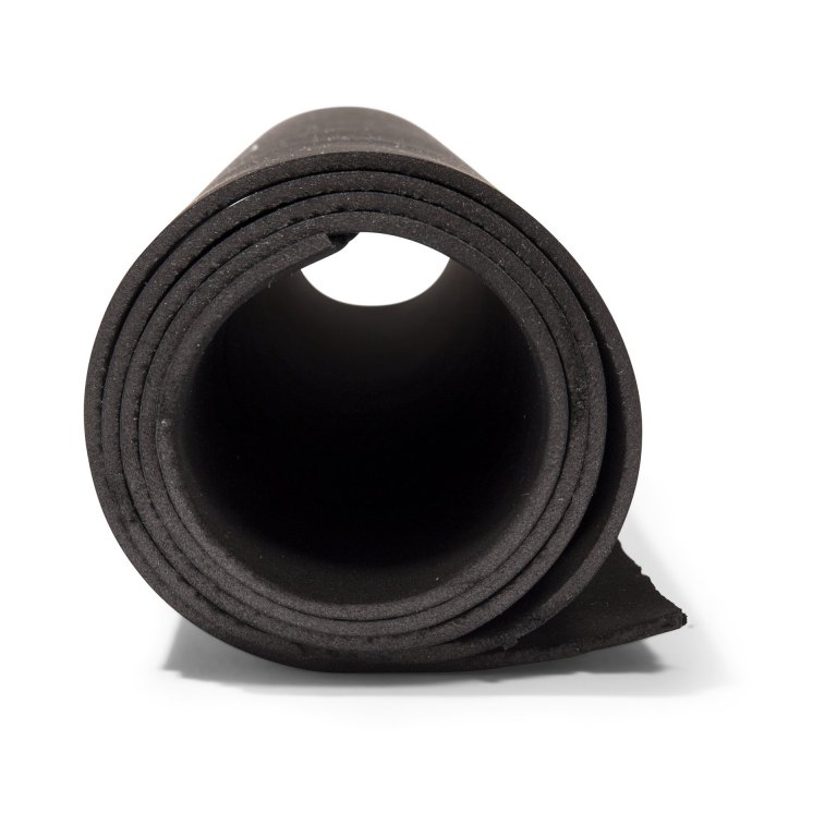 Zellgummi Matte, schwarz