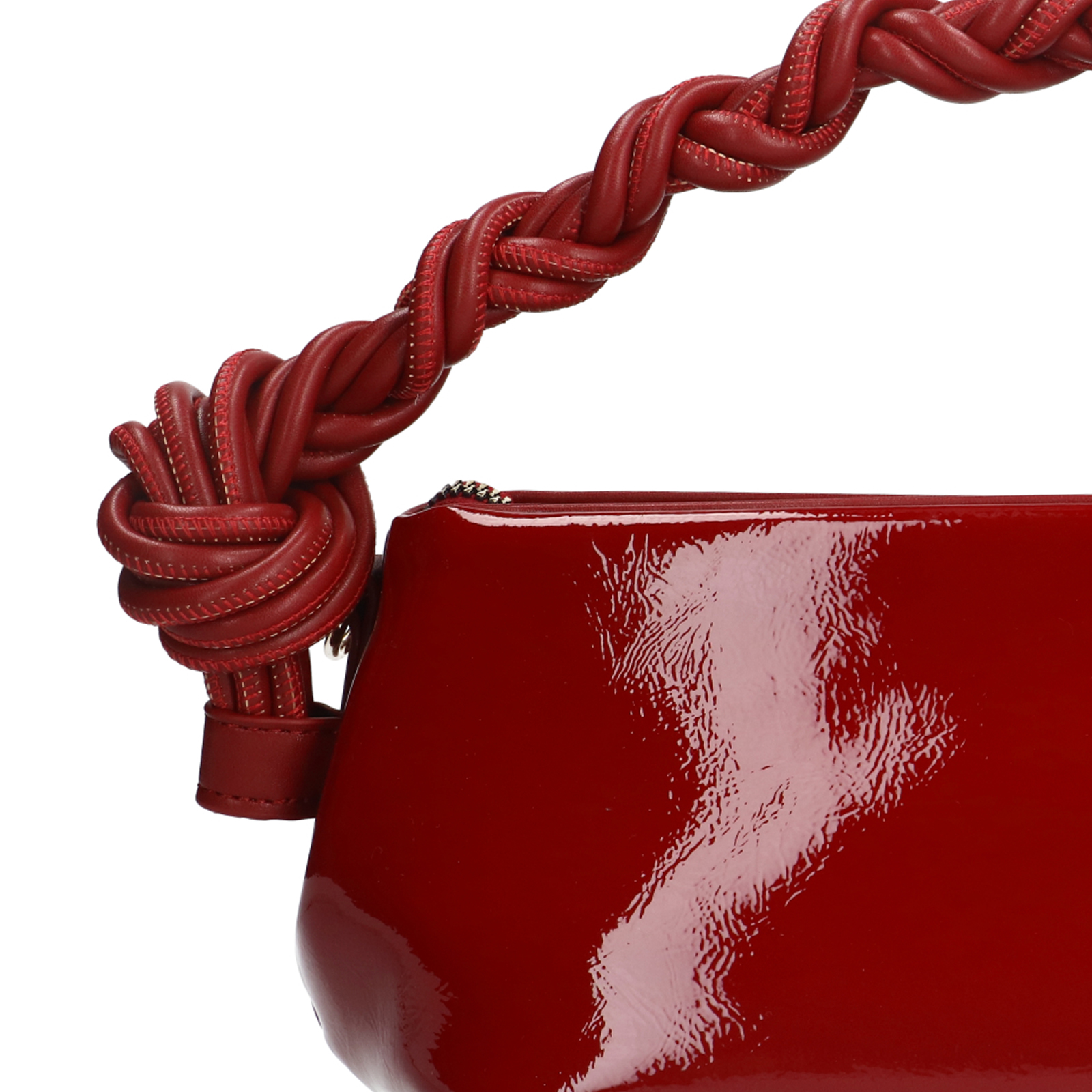 Bordeaux rode lak handtas